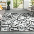 thumbnail image 1 of Well Woven Money Collection Hundred Dollar Bill 7'7" x 9'10" Stacked (2006 Version) Green Area Rug, 1 of 6