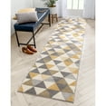 thumbnail image 1 of Well Woven Mystic Alvin Mid-Century Modern Geometric Gold 2'7'' x 9'10'' Runner Rug, 1 of 8