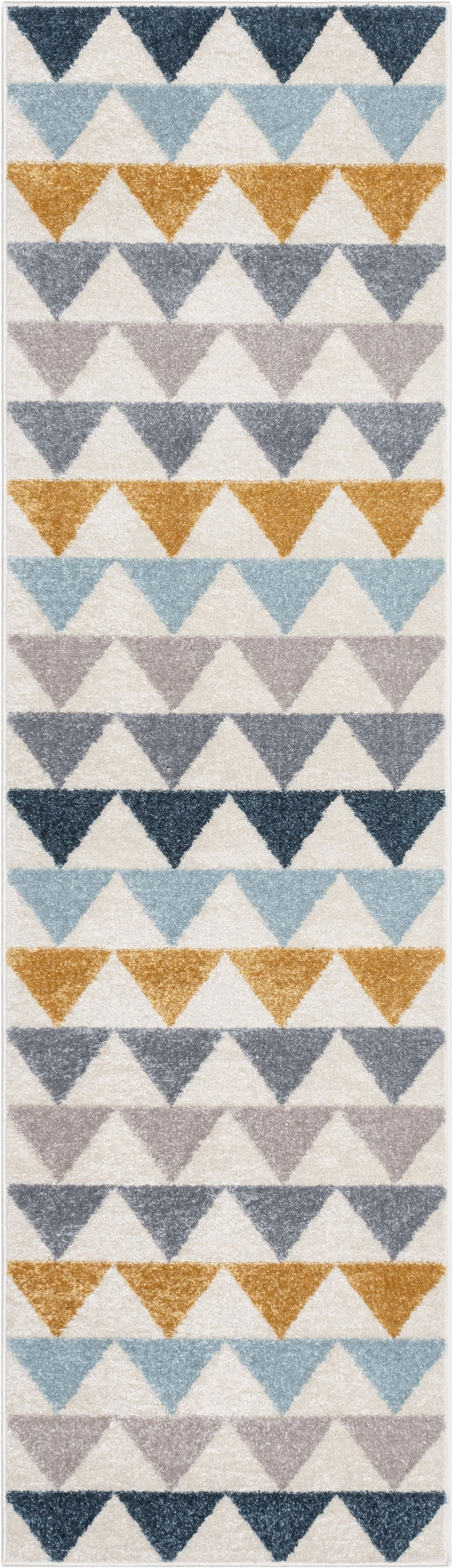 Well Woven Mystic Nova Contemporary Geometric Ivory 2'7" x 9'10" Runner Rug