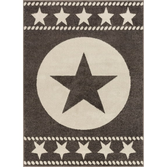 Well Woven Mystic Sparrow Contemporary Novelty Brown 3'11" x 5'3" Area Rug