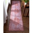 thumbnail image 1 of Well Woven Nile Gila Vintage Bohemian Medallion Botanical Border Red 2'5" x 9'10" Runner Machine Washable Flat-Weave Area Rug, 1 of 8