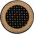 thumbnail image 1 of Well Woven Noble 3'11" Black Palace French Traditional Round Area Rug, 1 of 5