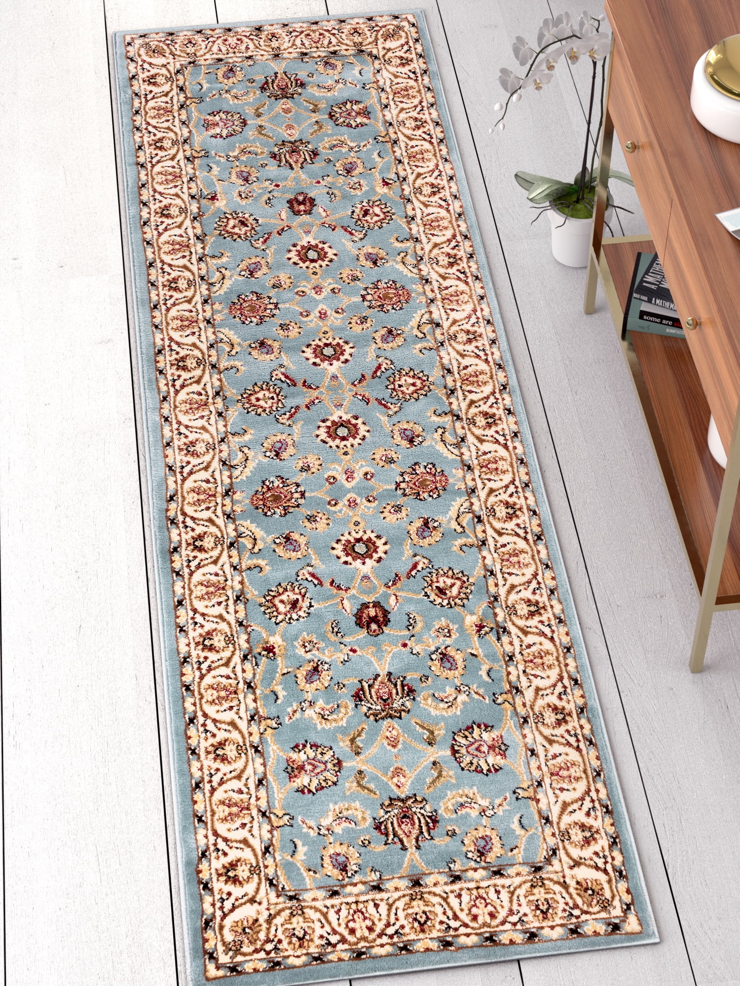 Well Woven Noble Sarouk Persian Floral Oriental Area Rug 2'3" x 7'3 ...