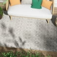 thumbnail image 1 of Well Woven Nors 7'10" x 9'10" Indoor / Outdoor Light Grey Lattice Area Rug, 1 of 10