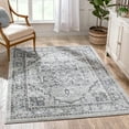 thumbnail image 1 of Well Woven Novriku Grey Blue Persian Floral Medallion Area Rug 8x10 (7'10" x 9'10"), 1 of 8