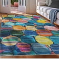 thumbnail image 1 of Well Woven Nuances 7'7" x 9'10" Rug – Vibrant Multicolor, Stain-Resistant & Easy to Clean, 1 of 6