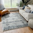 thumbnail image 1 of Well Woven Omaha Alu Vintage Distressed Tribal Modern Global Blue 7'10" x 10'6" Area Rug, 1 of 7