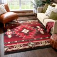 thumbnail image 1 of Well Woven Persa Dakota Tribal Aztec Southwestern Red 5'3" x 7'3" Area Rug, 1 of 7
