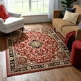 Well Woven Persa Nima Traditional Medallion Persian Red 3'11" x 5'3