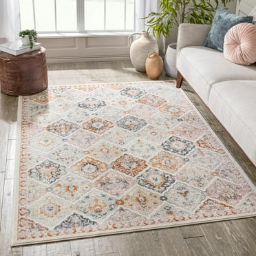 Well Woven Rodeo Elaine Vintage Bohemian Distressed Ivory Green 2'3" x 7'3" Runner Area Rug