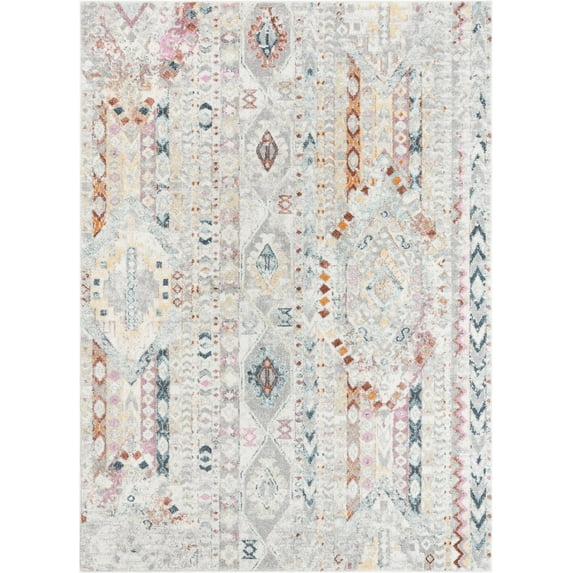Well Woven Rodeo Otero Vintage Bohemian Tribal Ivory 10' x 14' Area Rug