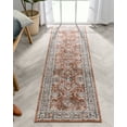 thumbnail image 1 of Well Woven Rodeo Salida Vintage Botanical Border Rust 2'3" x 7'3" Runner Area Rug, 1 of 8