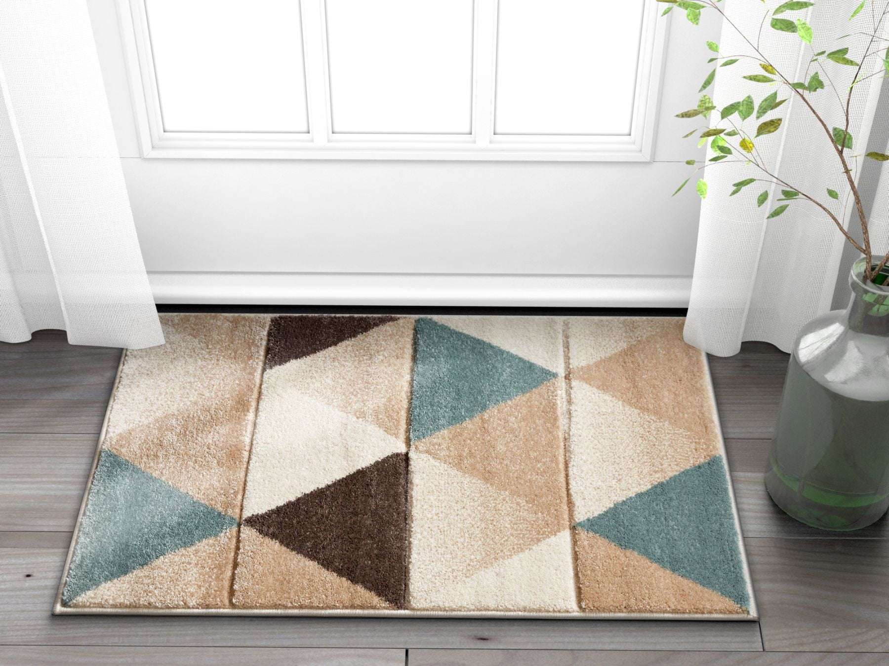 Well Woven Ruby Clark Area Rug - Modern Geometric Design - Walmart.com