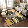 thumbnail image 1 of Well Woven Ruby Galaxy Waves Modern Geometric Gold 9'3" x 12'6" Area Rug, 1 of 7