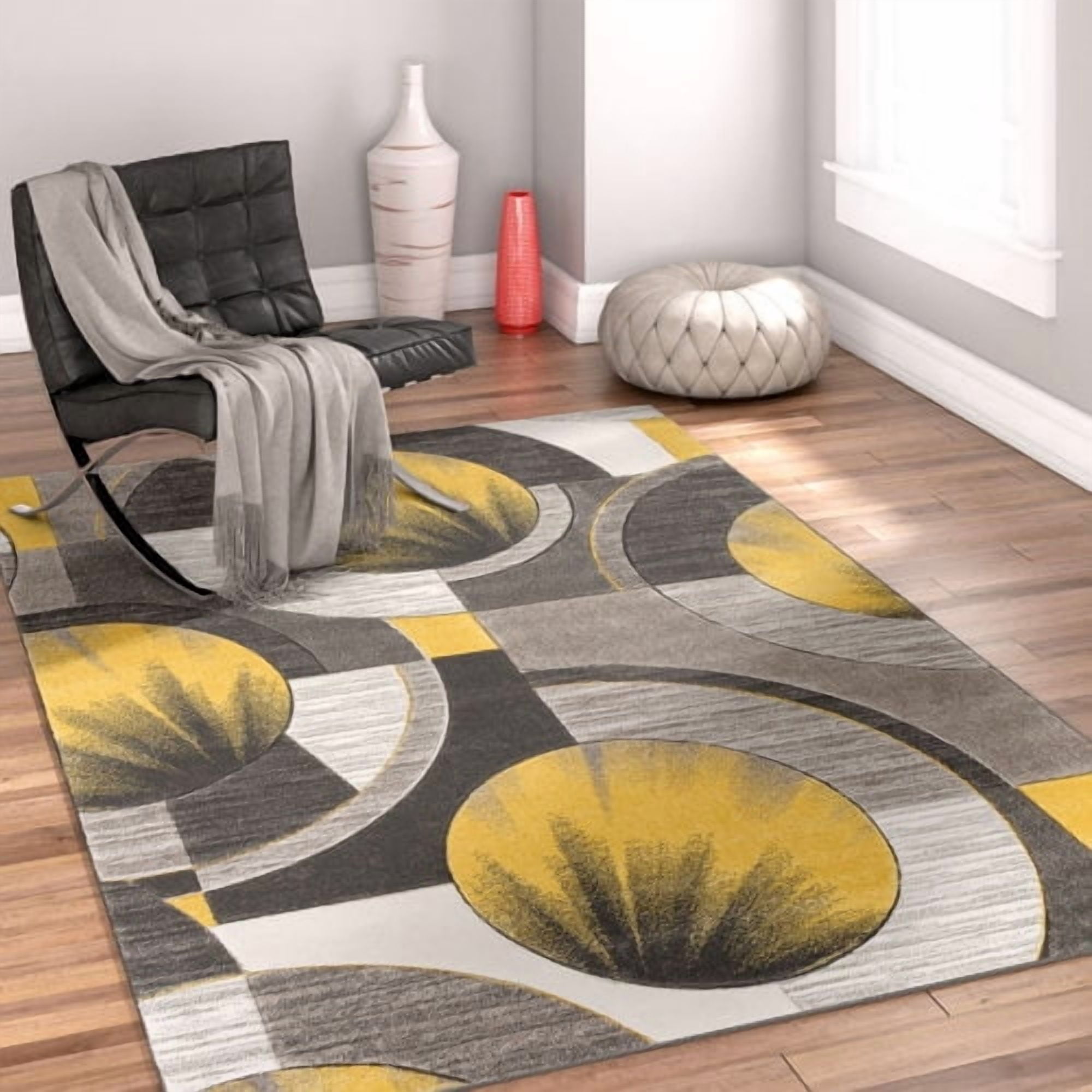 Well Woven Yolo Gold/Gray Area Rug