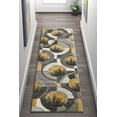 thumbnail image 1 of Well Woven Ruby Yolo Modern Contemporary Gold Abstract Shape 2' x 7' Runner Area Rug, 1 of 6