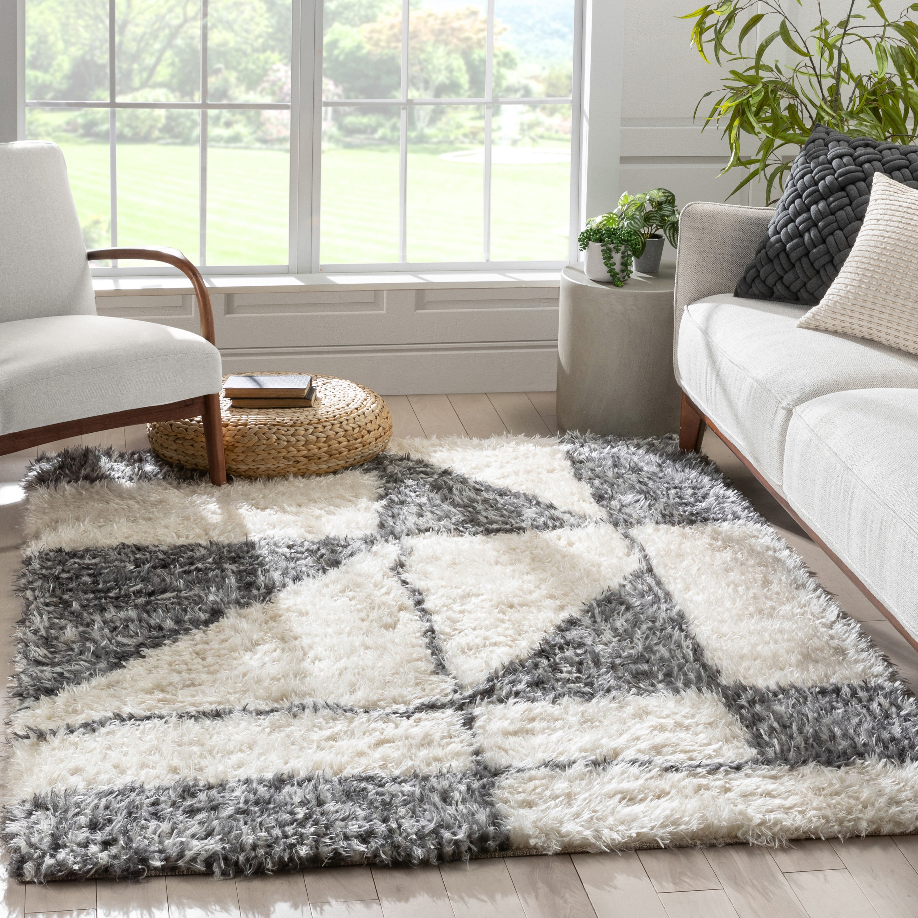 Well Woven Rue Moroccan Area Rug, 7.83' x 9.83', Shag Rug