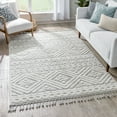 thumbnail image 1 of Well Woven Salem Eliana Modern Geometric Cream 3D Textured High-Low 9'3" x 12'6" Area Rug, 1 of 7