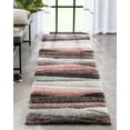 thumbnail image 1 of Well Woven San Francisco Apallo Modern Geometric Striped Blush 2'7" x 9'10" Runner Rug, 1 of 7