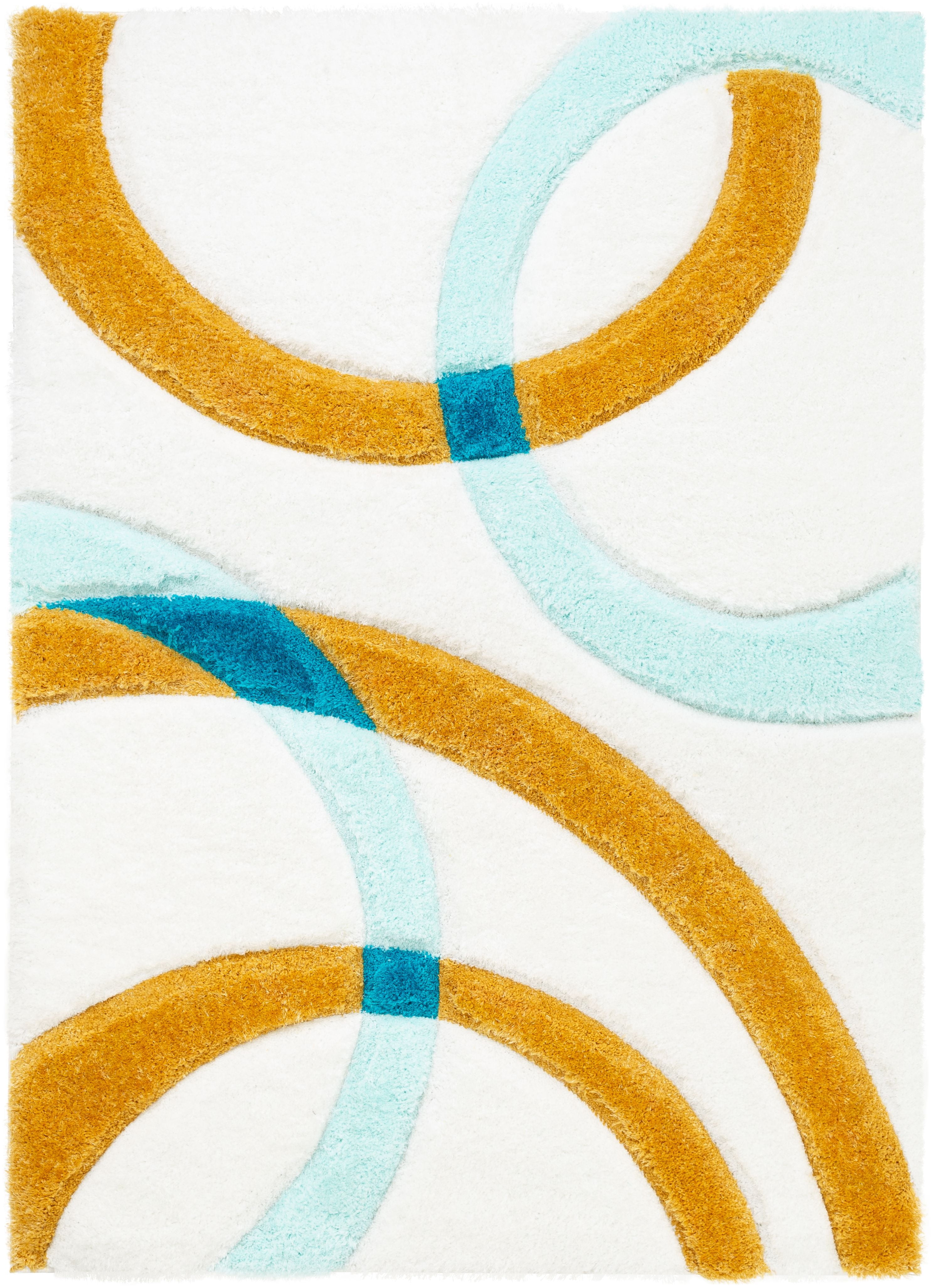 Well Woven San Francisco Bevel Blue Modern Geometric Abstract Shapes 3 ...