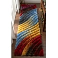 thumbnail image 1 of Well Woven San Francisco Mojave Red Modern Abstract 2'7" x 9'10" Runner Area Rug, 1 of 5