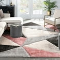 thumbnail image 1 of Well Woven San Francisco Venice Blush Modern Geometric Abstract 3'11" x 5'3" Area Rug, 1 of 8