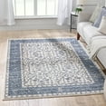 thumbnail image 1 of Well Woven Saventa Blue Persian Floral Medallion Area Rug 5x7 (5'3" x 7'3"), 1 of 8