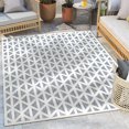 thumbnail image 1 of Well Woven Sila Ciel Modern Geometric Blue 5'3" x 7'3" Indoor/Outdoor Area Rug, 1 of 7