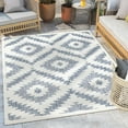 thumbnail image 1 of Well Woven Indoor/Outdoor Area Rug 9'3" x 12'6" Keiko Blue Moroccan Tribal, 1 of 7