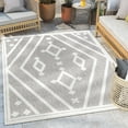 thumbnail image 1 of Well Woven Sila Mali Modern Moroccan Grey 9'3" x 12'6" Indoor/Outdoor Area Rug, 1 of 7