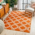 thumbnail image 1 of Well Woven StarBright Calipso Modern Trellis Kids Rug, Orange, 3'3" x 5', 1 of 8