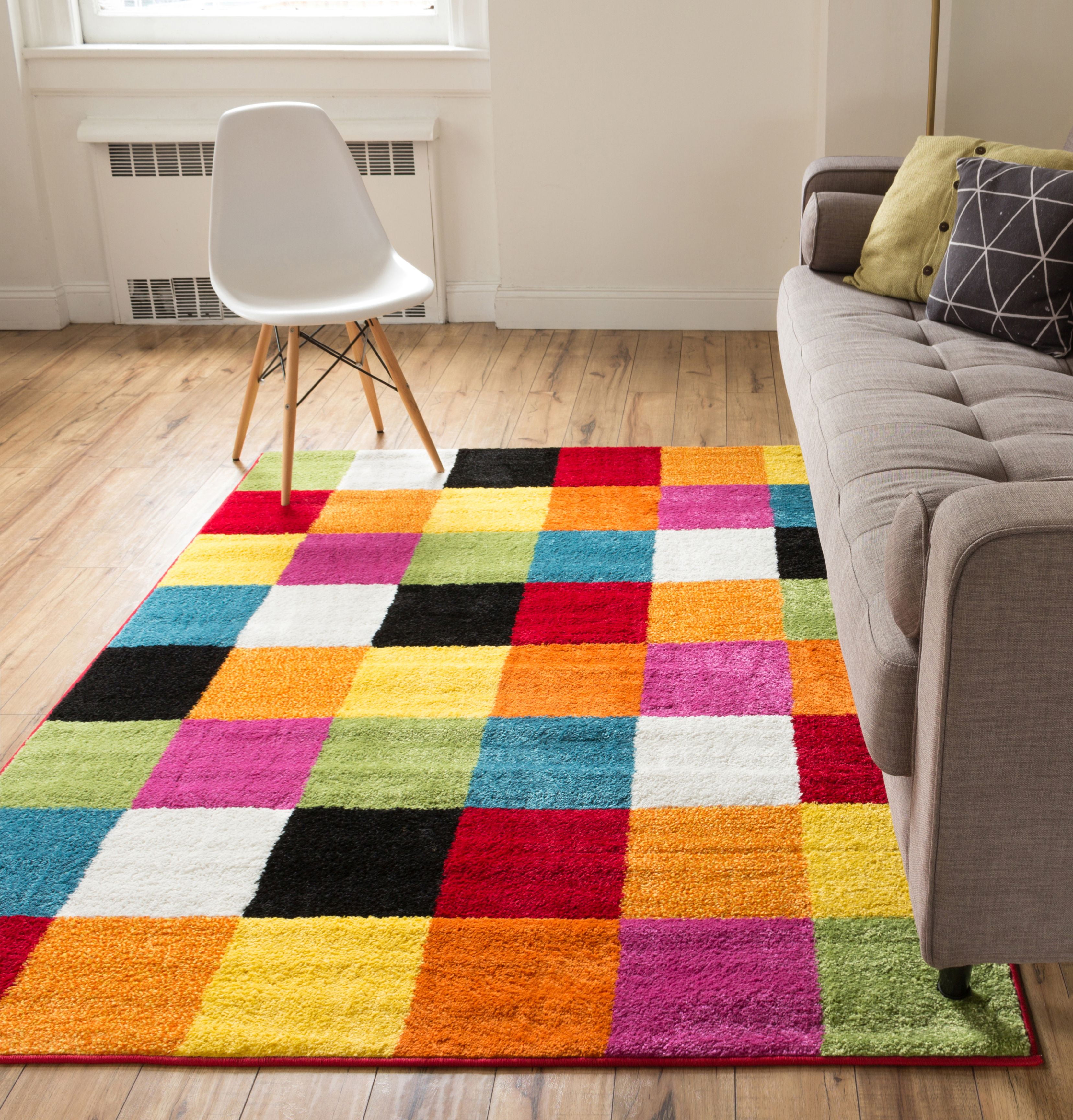 Well Woven Starbright Living Room Bright Square Rug - Walmart.com