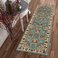 thumbnail image 1 of Well Woven Sultan Sarouk Light Blue Persian Floral Oriental Formal 2'7" x 12' Runner Rug, 1 of 7