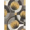 thumbnail image 1 of Well Woven Sunburst Gold, Light Grey, Charcoal Modern 8x10 8x11 (7'10" x 9'10") Geometric Comfy Casual Hand Carved Area Rug Easy to Clean Stain & Fade Resistant Abstract Contemporary Thick Soft Plush, 1 of 6
