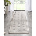 thumbnail image 1 of Well Woven Sydney Azra Tribal Geometric Medalllion Beige 2'3" x 7'3" Runner Area Rug, 1 of 8