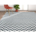 thumbnail image 1 of Well Woven Sydney Eli Chevron Light Blue Modern Geometric Lines Zig Zag 2'7" x 9'10" Runner Rug, 1 of 4
