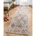 thumbnail image 1 of Well Woven Tikal Baird Ivory Ogee Modern 2'7" x 9'10" Runner Distressed Area Rug, 1 of 5