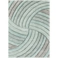 thumbnail image 1 of Well Woven Tilly Light Blue Geometric Stripes Thick Soft Plush 3D Textured Shag Area Rug 8x10 (7'10" x 9'10"), 1 of 8