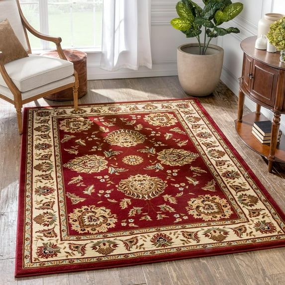Well Woven Timeless Abbasi Oriental Persian Red 3'11" x 5'3" Area Rug