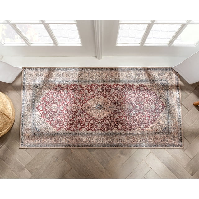 Well Woven Tonti Red Washable Vintage Style Persian Mat Rug 2x4 (2' x 3 ...