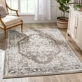 thumbnail image 1 of Well Woven Topkapi Novara Medallion Oriental Brown Vintage Distressed 5'3" x 7'3" Area Rug, 1 of 8