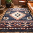 thumbnail image 1 of Well Woven Tulsa Lea Bohemian Southwestern Blue 6'7" x 9'3" Area Rug, 1 of 8
