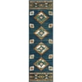 thumbnail image 1 of Well Woven Tulsa Lea Vintage Southwestern Tribal Blue 2'3" x 7'3" Runner Area Rug, 1 of 2