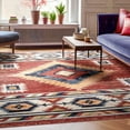 thumbnail image 1 of Well Woven Tulsa Lea Vintage Southwestern Tribal Crimson 9'3" x 12'6" Area Rug, 1 of 7