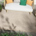 thumbnail image 1 of Well Woven Woden Taupe Indoor / Outdoor Flat Weave Pile Solid Color Border Pattern Area Rug 5x7 (5'3" x 7'3"), 1 of 11