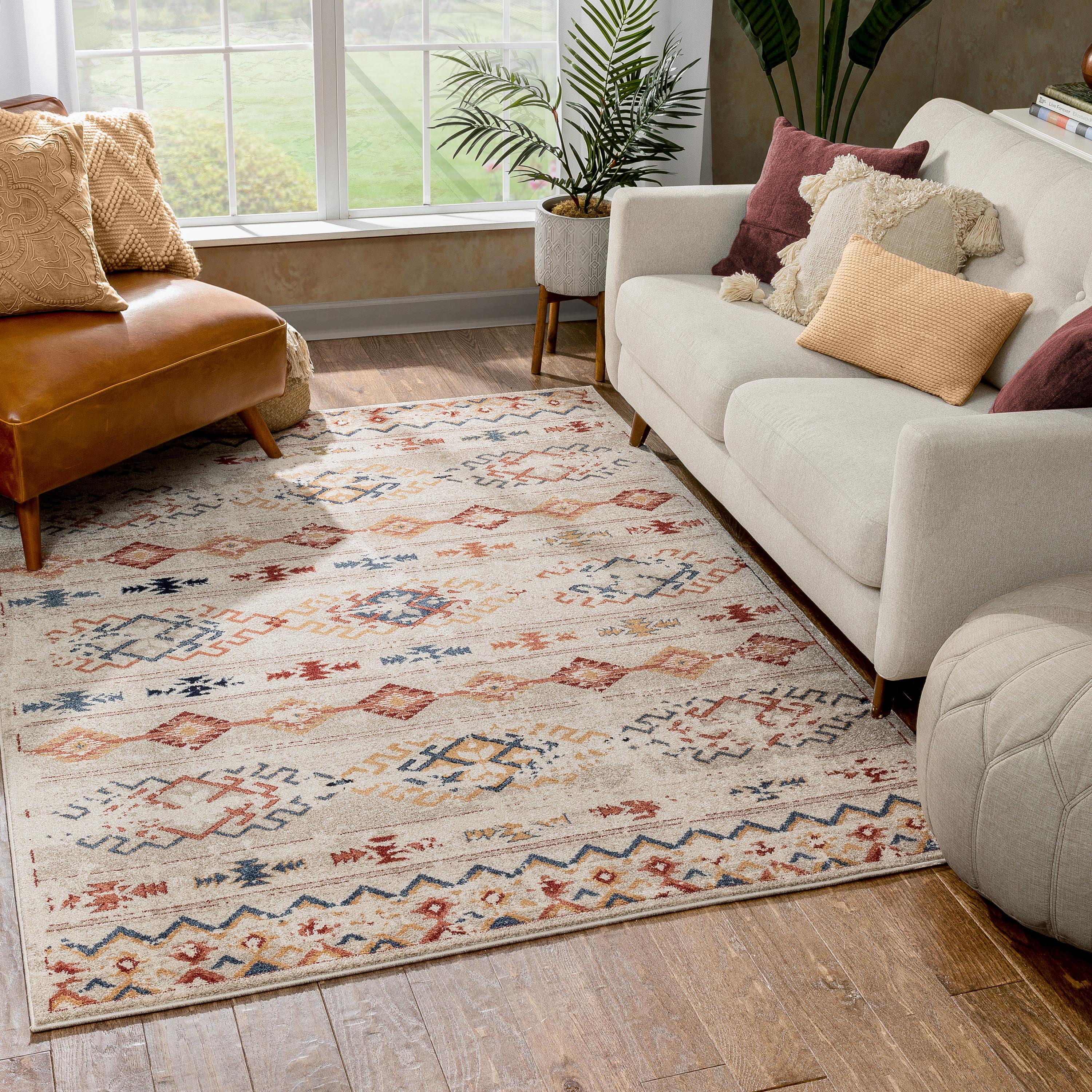 Red Pattern Lounge Rug Well Woven Xella Red Vintage Stripes Pattern Area Rug - Walmart.com