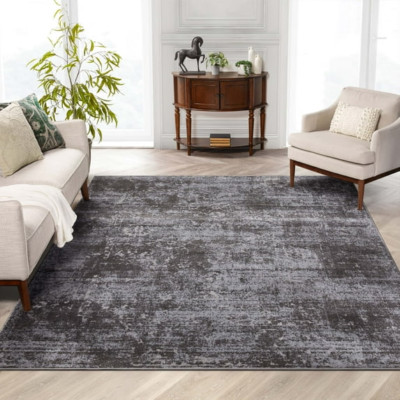 Well Woven Zazzle Thiva Vintage Oriental Grey 9'3" x 12'6" Area Rug