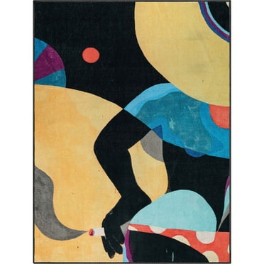 Well Woven x Misha Tyutyunik The Sunday Jungle Collection Life's a Beach Modern Abstract Multi 5'3" x 7'3" Area Rug