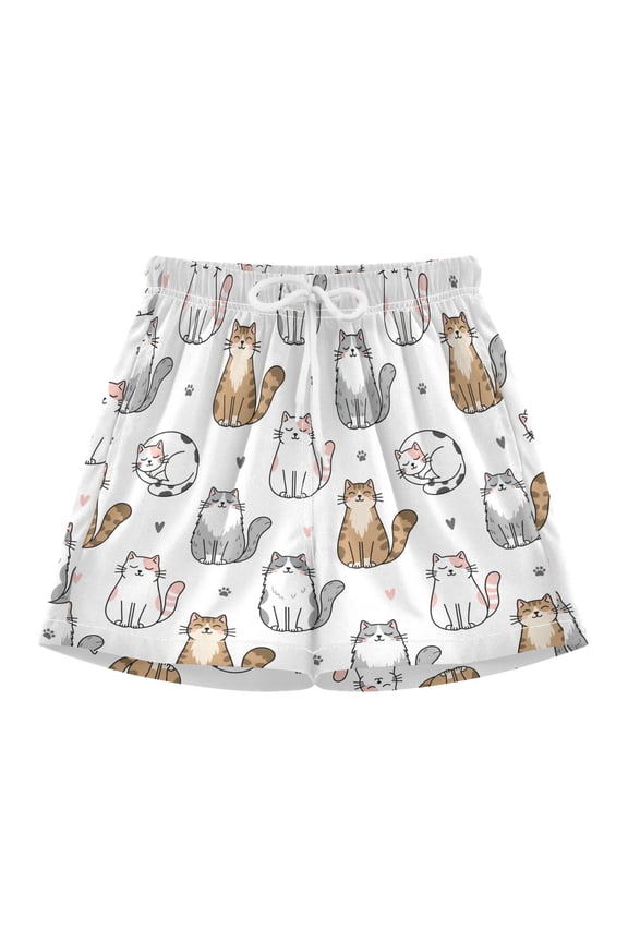 Well-behaved Cat Swim Trunks Quick Drying Swim Trunks Summer Swim Shorts Swimwear