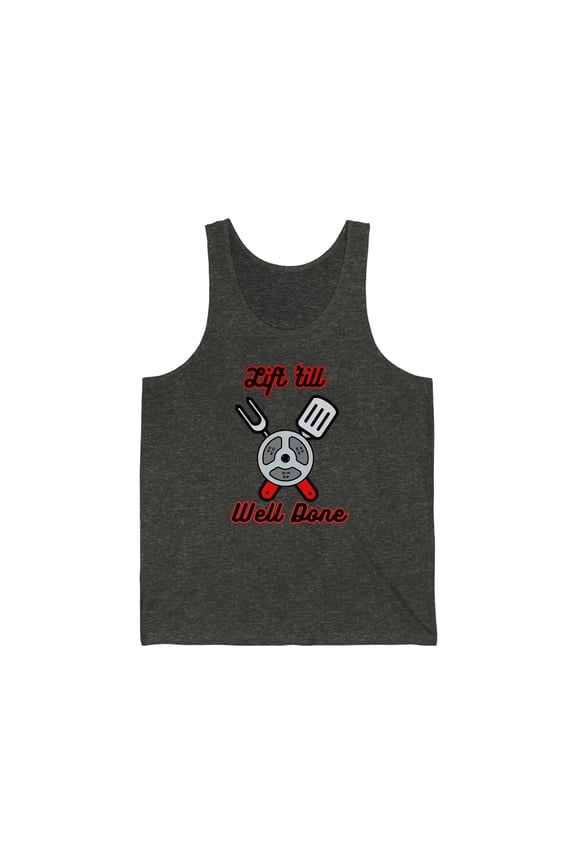 Well done gym tank| Bodybuilder tank-top| Quoted gym top Unisex Jersey Tank